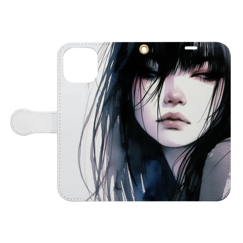 lblのennui-lady【1st】 Book-Style Smartphone Case:Opened (outside)