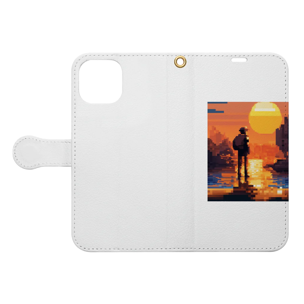 mazislowlifeの夕日の眺め Book-Style Smartphone Case:Opened (outside)