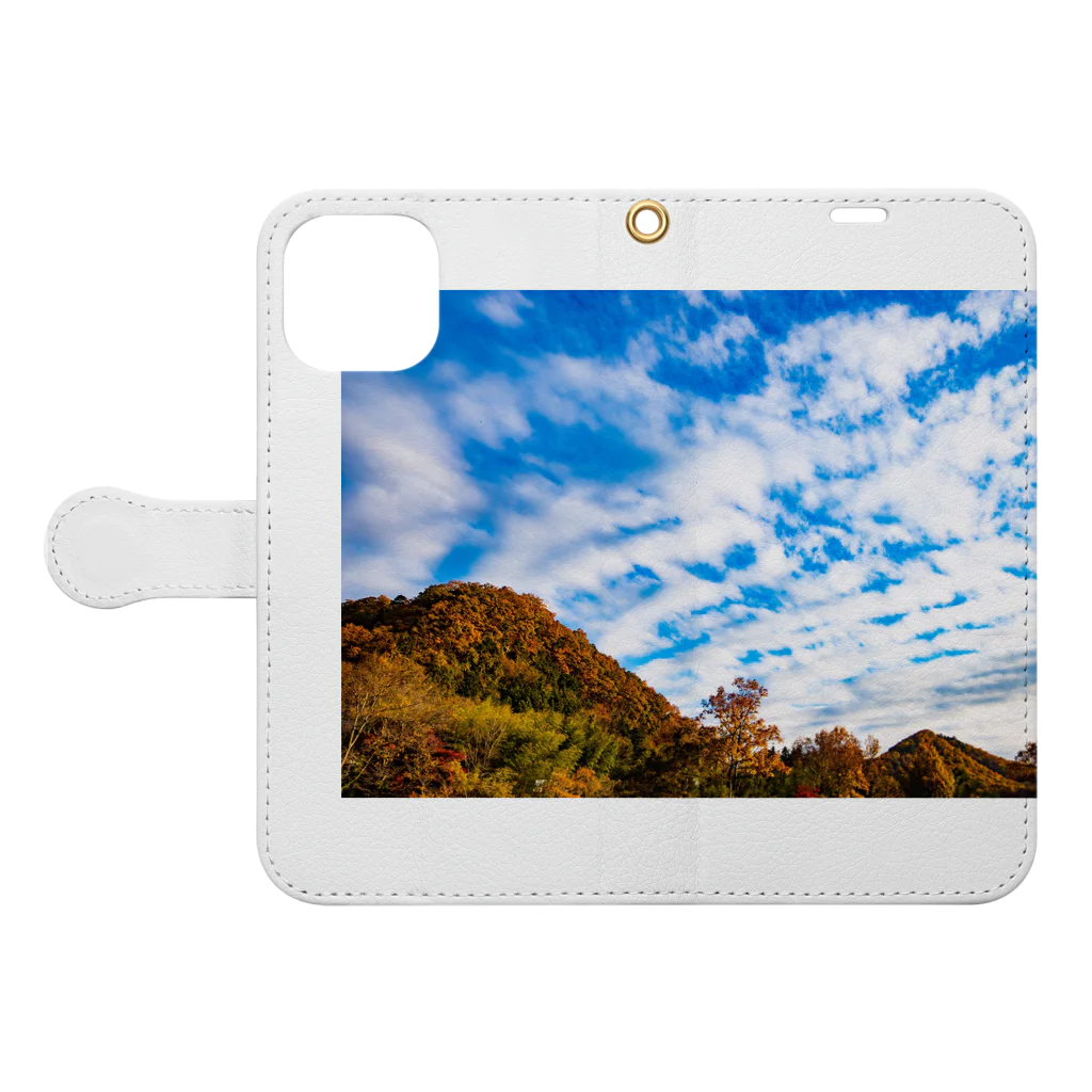 kudo1234の空 Book-Style Smartphone Case:Opened (outside)