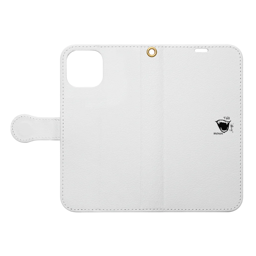 Starlit Brew（創作ショップ）のおくちが好きな人への「あ゛はっ」アイテム Book-Style Smartphone Case:Opened (outside)