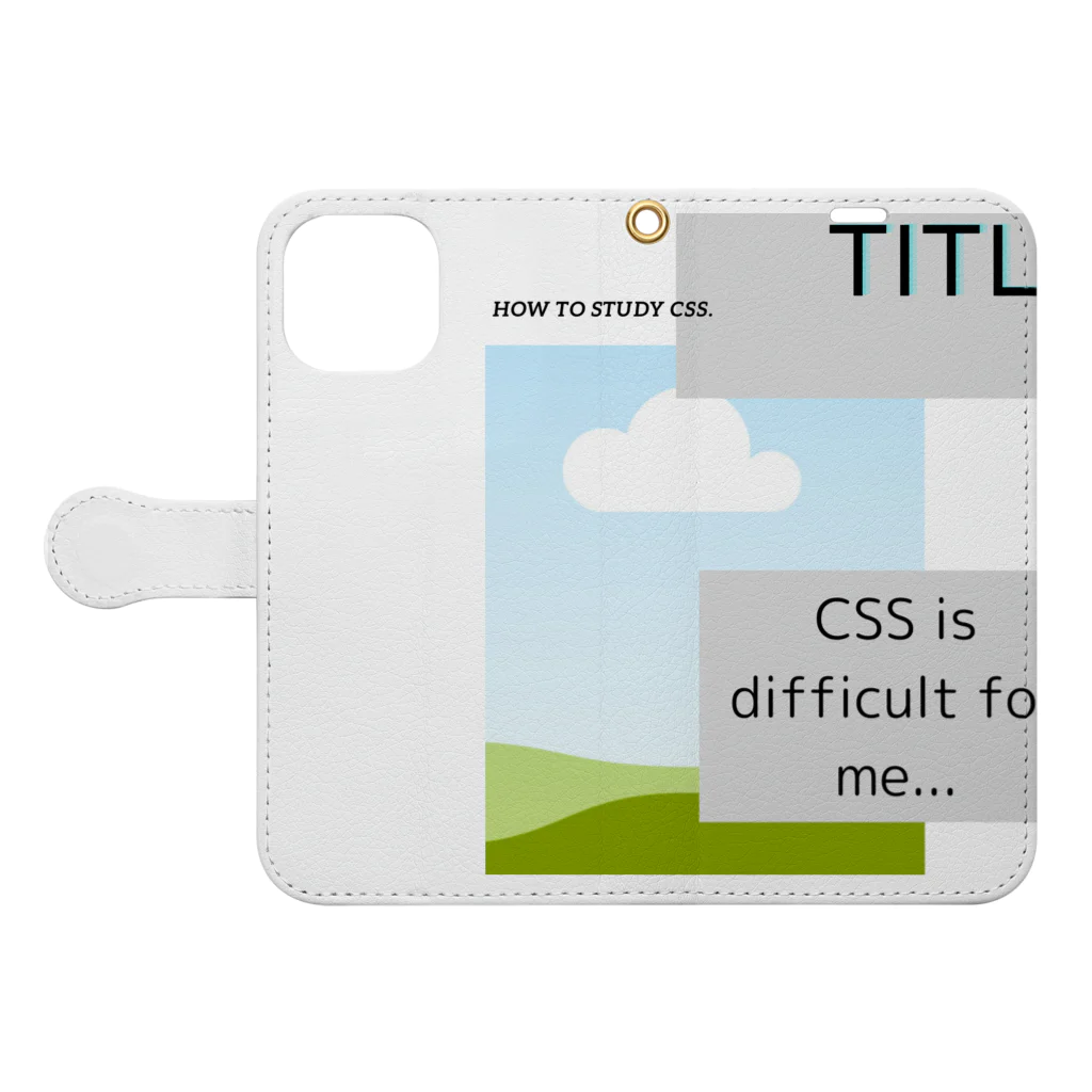 Sounds Focus&RelaxのI got CSS! Book-Style Smartphone Case:Opened (outside)