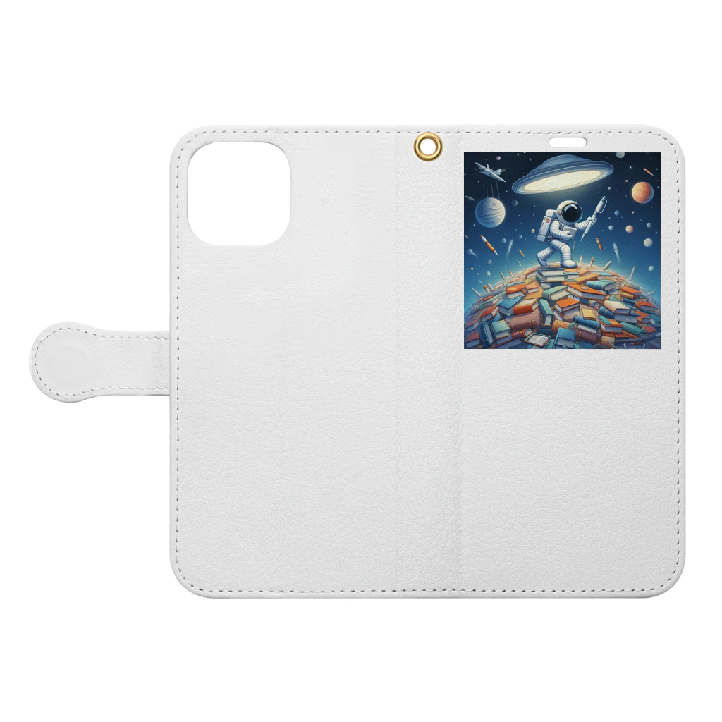 メアリーの宇宙の奥深くで見つかった Book-Style Smartphone Case:Opened (outside)