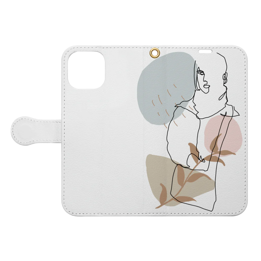 monstersのwinter Book-Style Smartphone Case:Opened (outside)