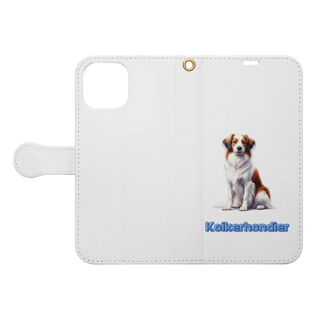 29chanのkoikerhondier犬 Book-Style Smartphone Case:Opened (outside)