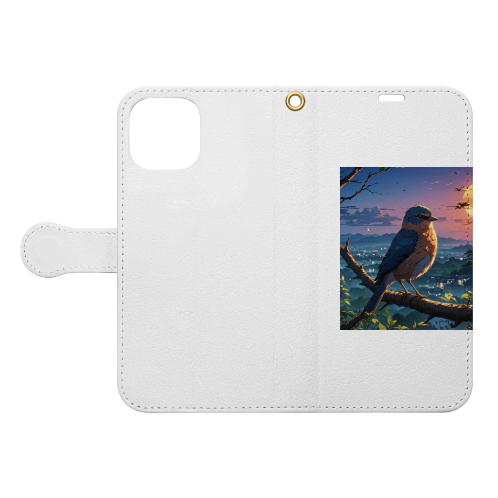 deko4954のbird Book-Style Smartphone Case:Opened (outside)