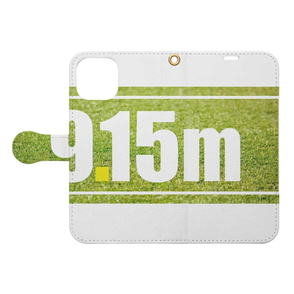 #女子サカマガ by airplantsの9.15m football Book-Style Smartphone Case:Opened (outside)