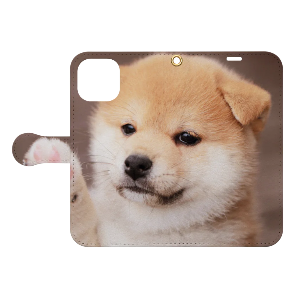 金太郎の可愛い柴犬 Book-Style Smartphone Case:Opened (outside)