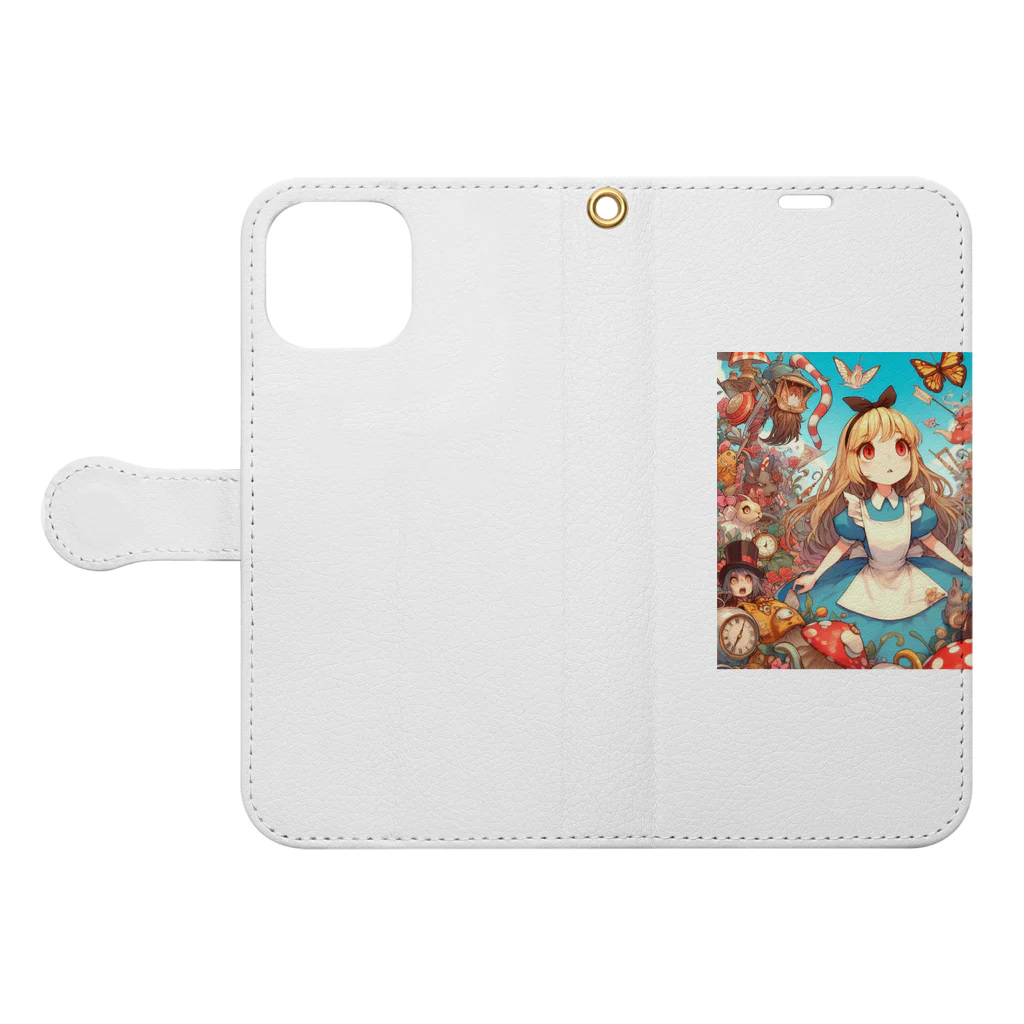 xsayaxの不思議の国の少女🌟希望 Book-Style Smartphone Case:Opened (outside)