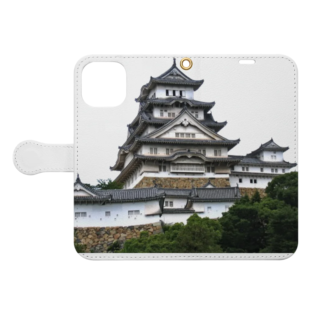 minaminokojimaの姫路城 Book-Style Smartphone Case:Opened (outside)