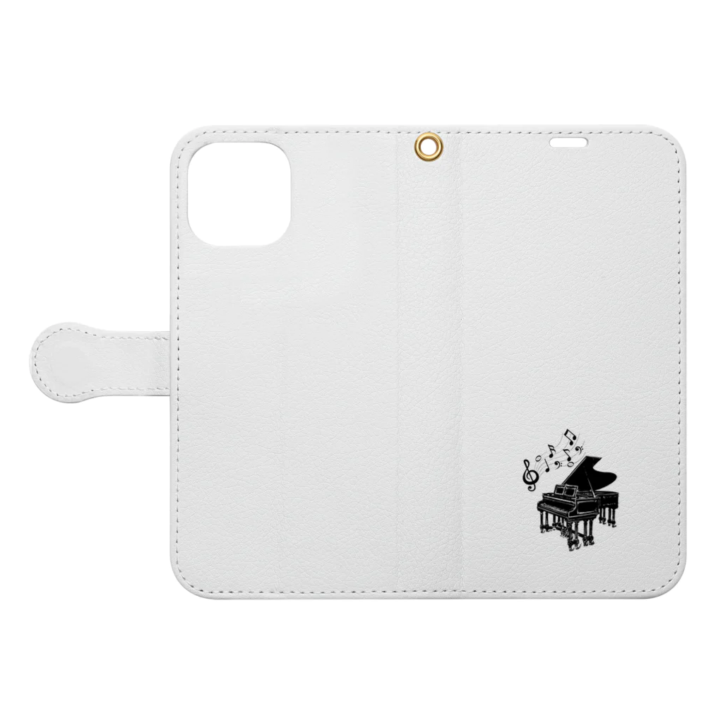 MIKA33のピアノの歌 Book-Style Smartphone Case:Opened (outside)