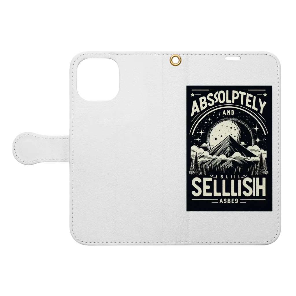 vambiのmountain Book-Style Smartphone Case:Opened (outside)