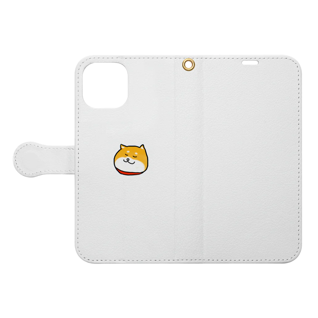 みーのまんぞく犬 Book-Style Smartphone Case:Opened (outside)