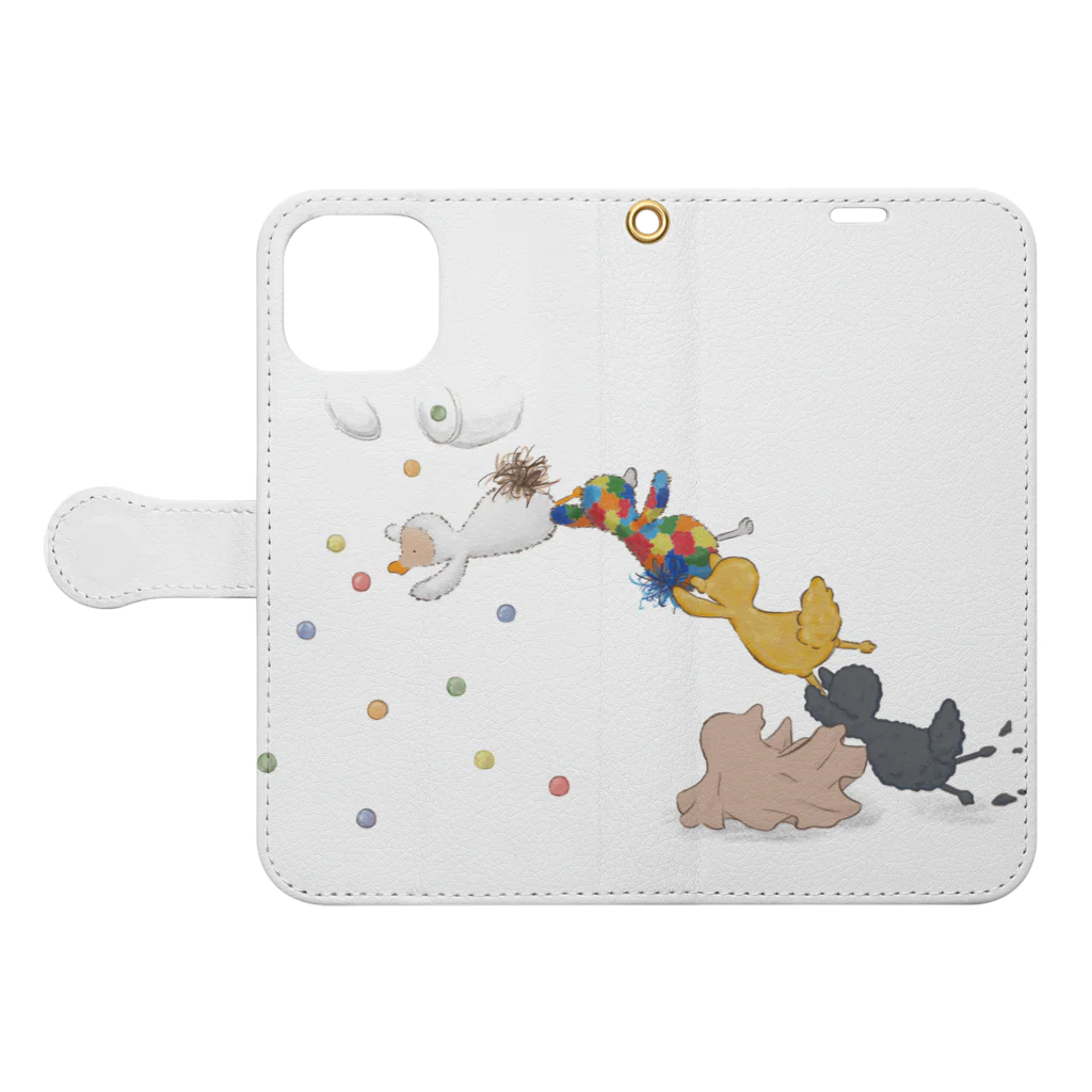 Yumi_Katharinaのうわっあぶない！ Book-Style Smartphone Case:Opened (outside)