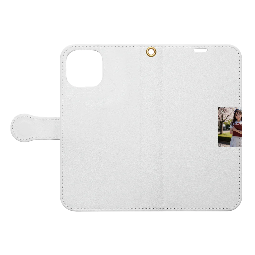 inoken_の天使美少女 Book-Style Smartphone Case:Opened (outside)