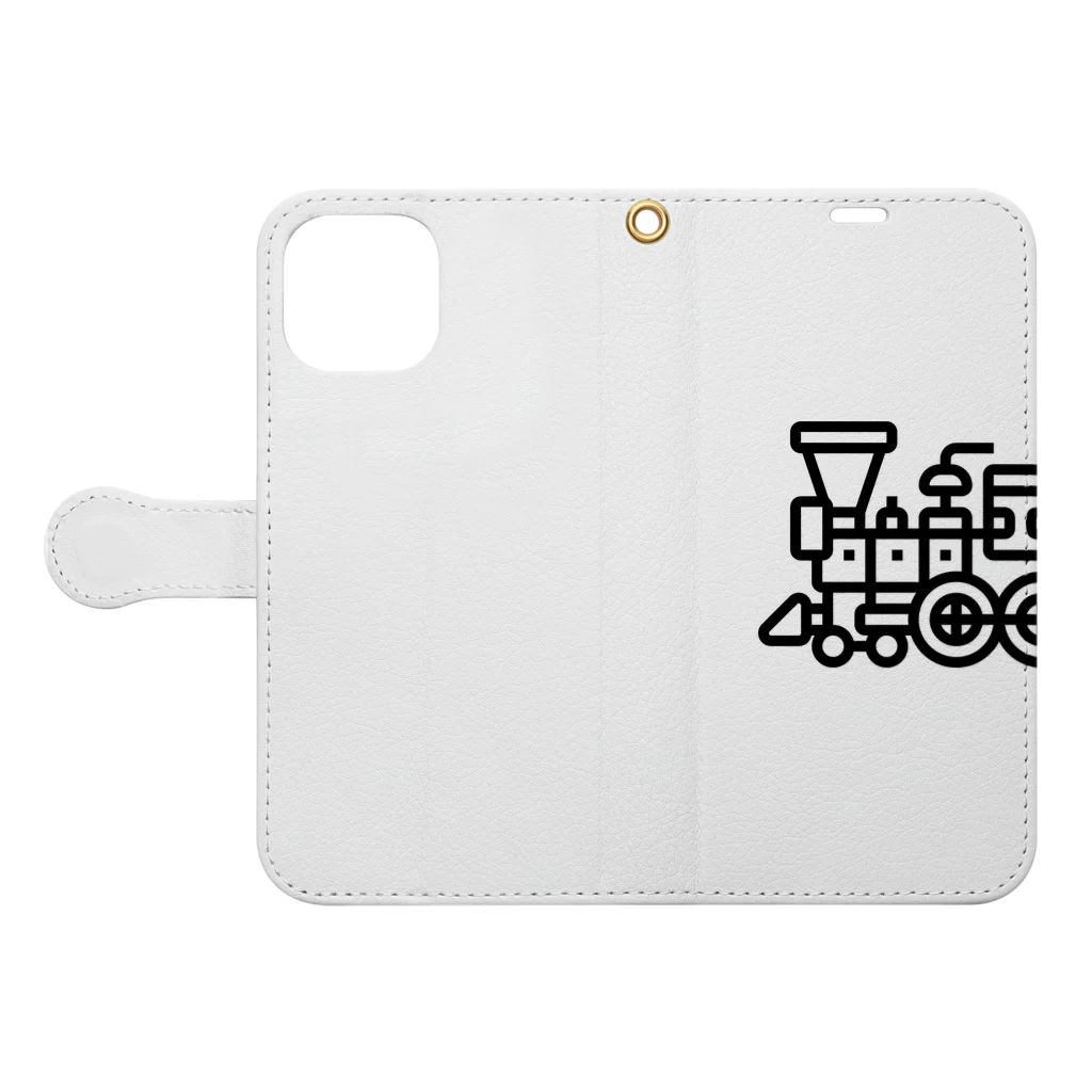 kouyou0625の機関車グッズ Book-Style Smartphone Case:Opened (outside)