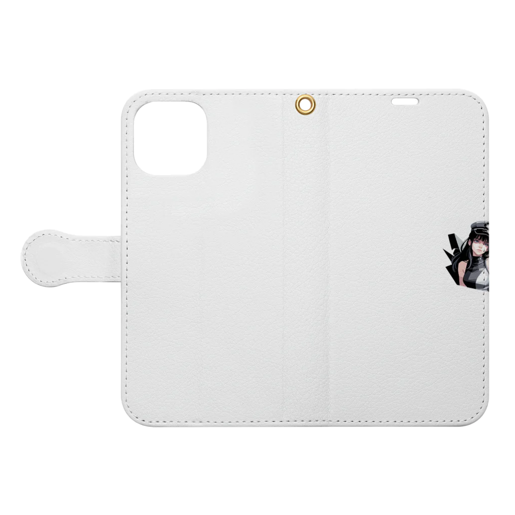 radio-bankのAI create girl.com Book-Style Smartphone Case:Opened (outside)