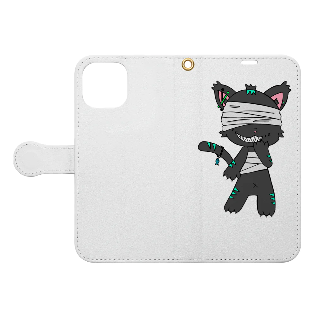 Chashireのチェシャ猫 Book-Style Smartphone Case:Opened (outside)