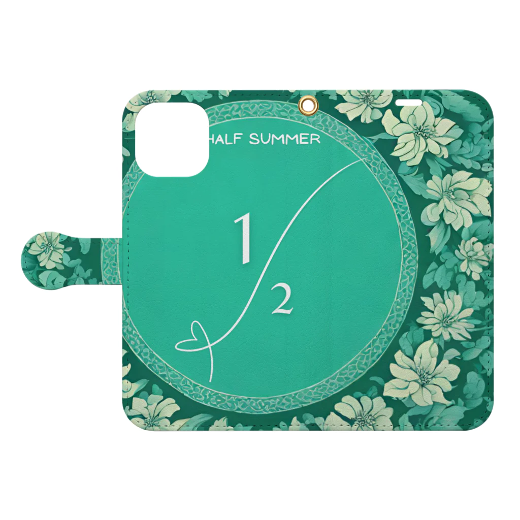evening-fiveのHALF SUMMER 011 Book-Style Smartphone Case:Opened (outside)