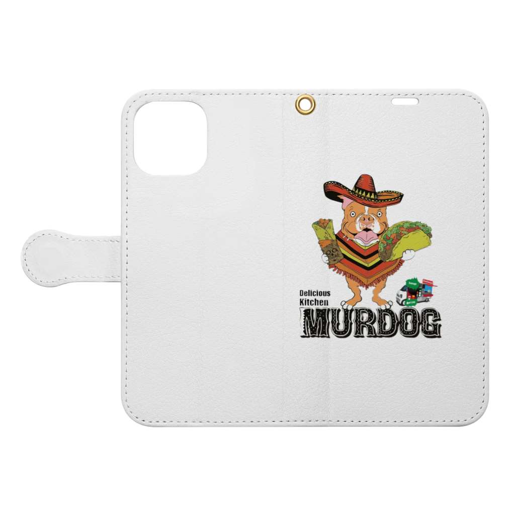 デリシャスキッチンMURDOG のデリシャスキッチンMURDOG  Book-Style Smartphone Case:Opened (outside)