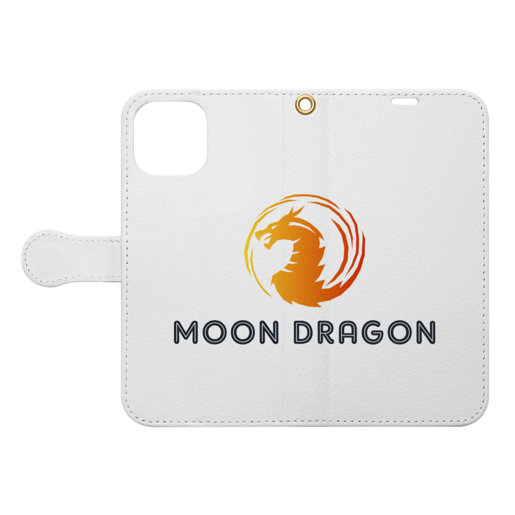 successmaniaのMOON DRAGON 手帳型スマホケースを開いた場合(外側)