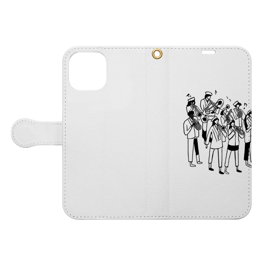 yamabの吹奏楽部 Book-Style Smartphone Case:Opened (outside)