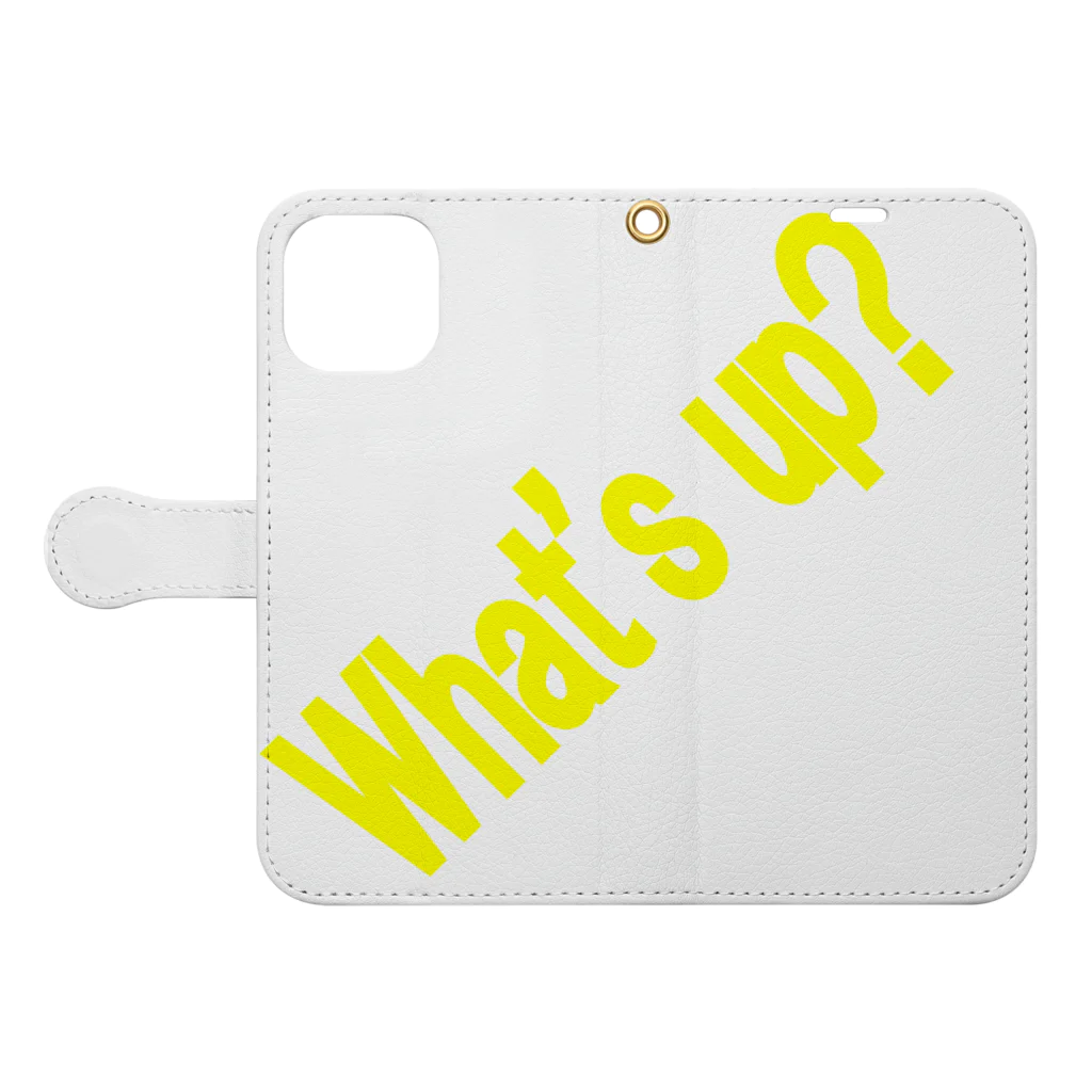 ainarukokoroのWhat's up? Book-Style Smartphone Case:Opened (outside)