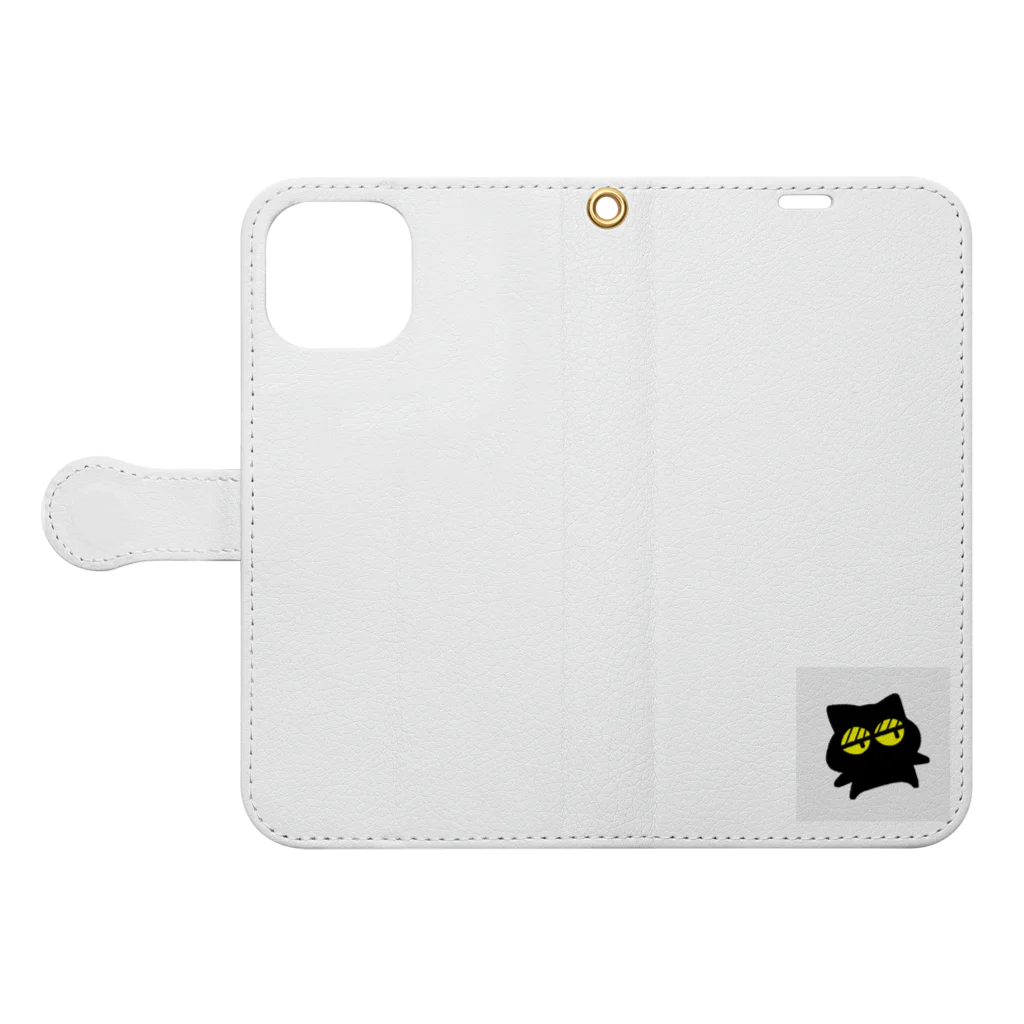 HANMEchanのはんめねこ Book-Style Smartphone Case:Opened (outside)