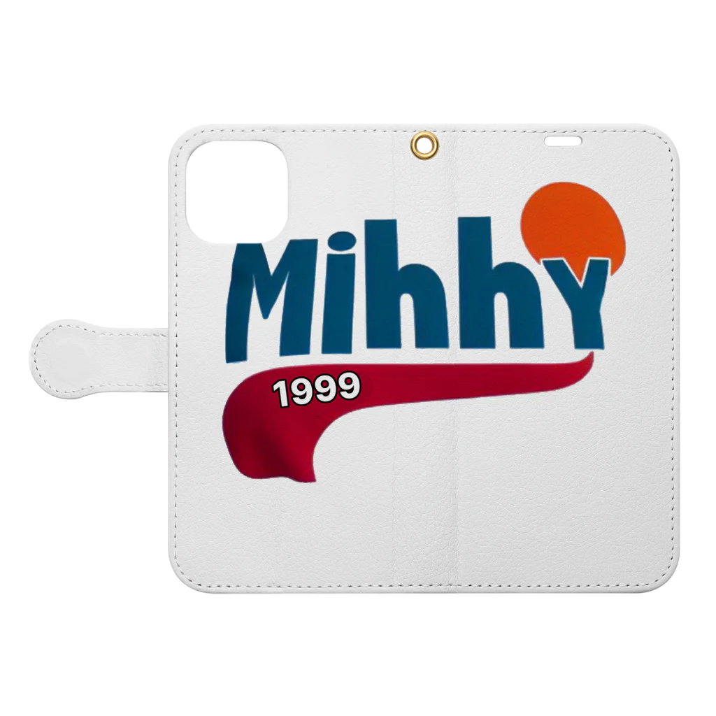 mihhyのMIHHY 手帳型スマホケースを開いた場合(外側)