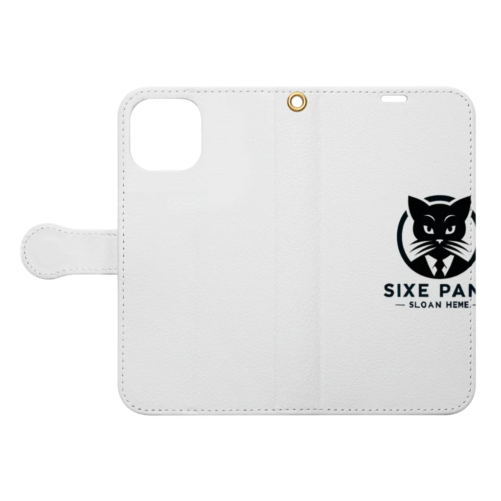 KentotakahashiのBLACKCAT Book-Style Smartphone Case:Opened (outside)