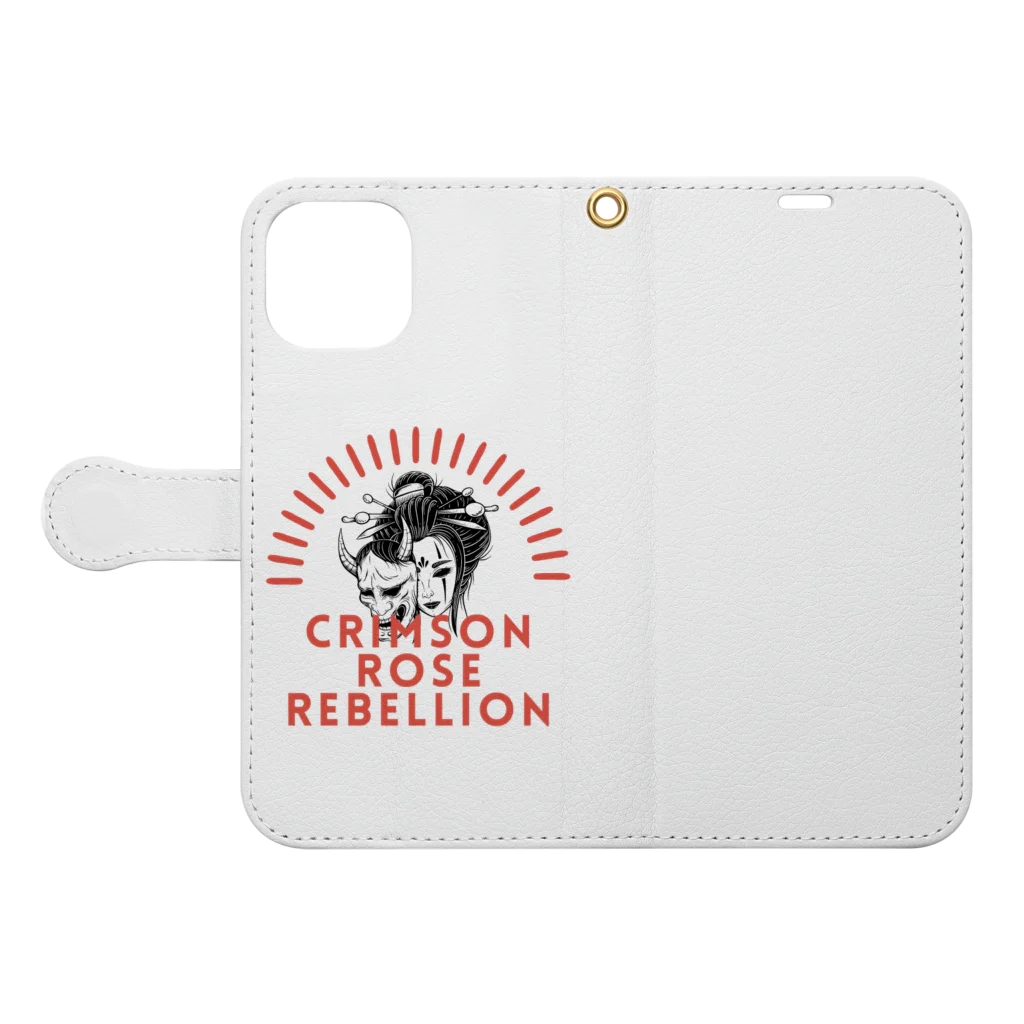 CHIBE86のCrimson Rose Rebellion Book-Style Smartphone Case:Opened (outside)