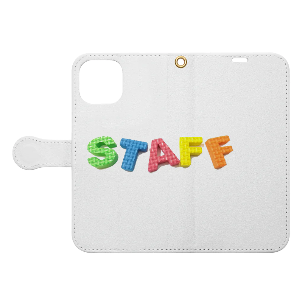 ainarukokoroのSTAFF Book-Style Smartphone Case:Opened (outside)