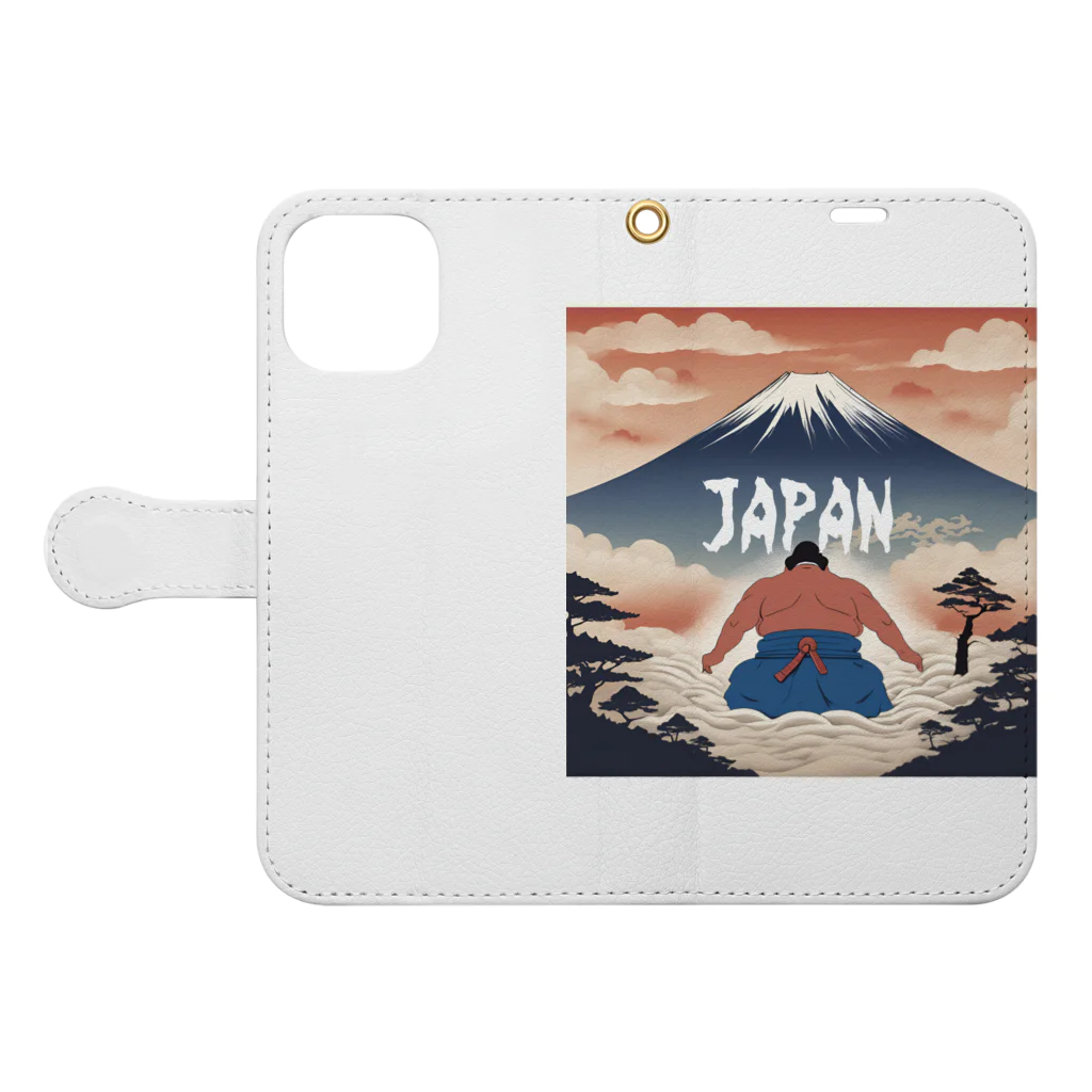 Girl’sBand CKのJAPANSUMO Book-Style Smartphone Case:Opened (outside)