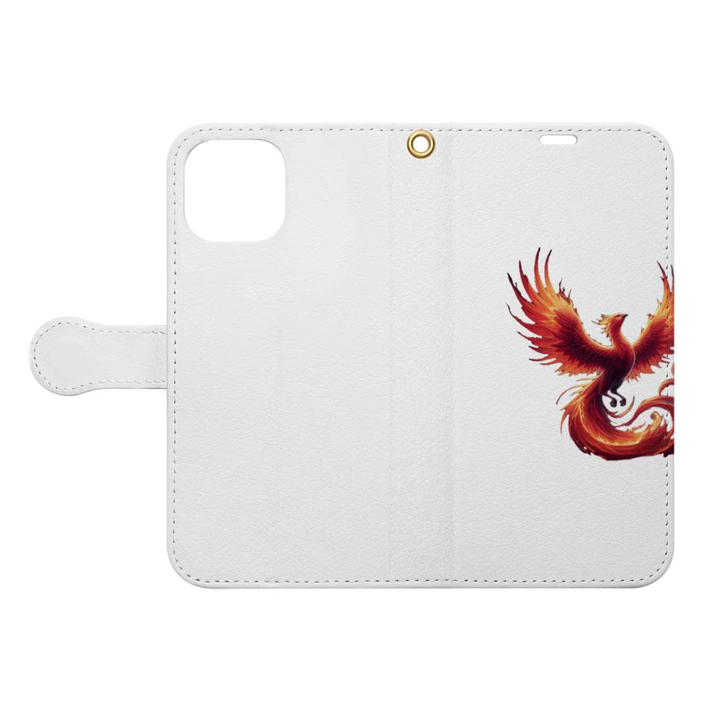 HECreaterの不死鳥 Book-Style Smartphone Case:Opened (outside)