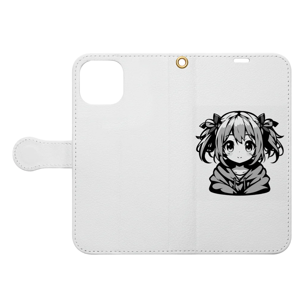 saoc11039のアイドル Book-Style Smartphone Case:Opened (outside)