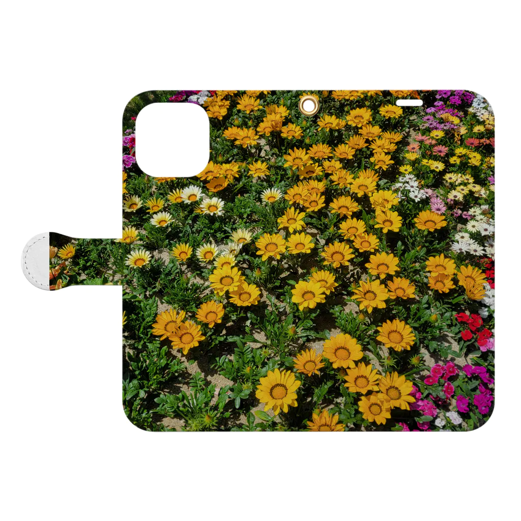 k-aのお花 Book-Style Smartphone Case:Opened (outside)