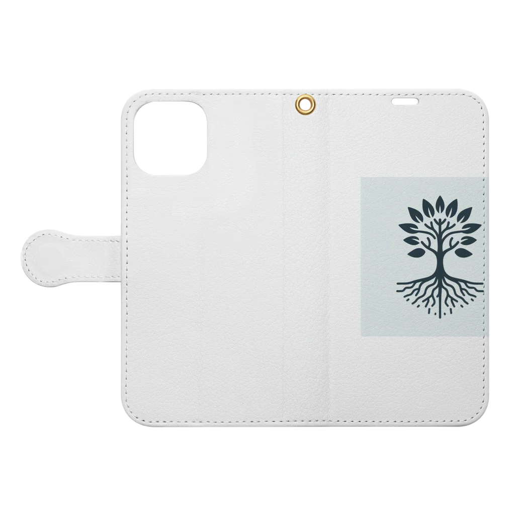 saoc11039の自然 Book-Style Smartphone Case:Opened (outside)