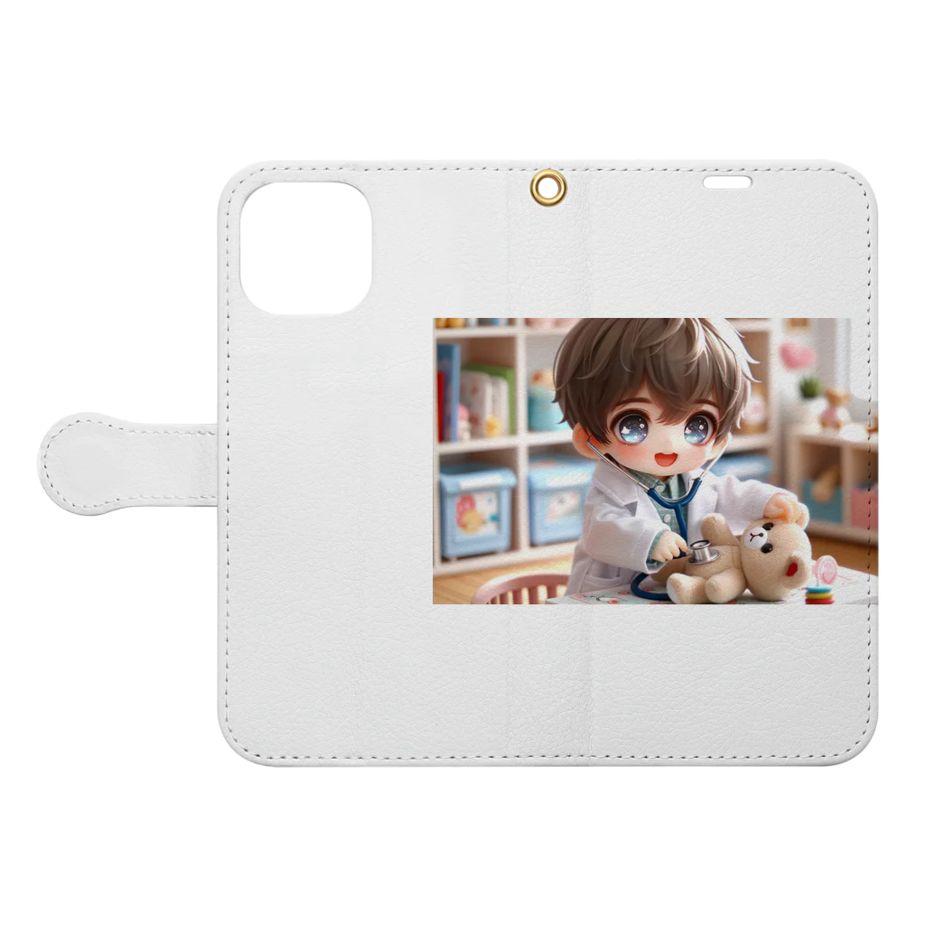 Bonmaru☆ぼんまるのいたいの飛んでいけ Book-Style Smartphone Case:Opened (outside)