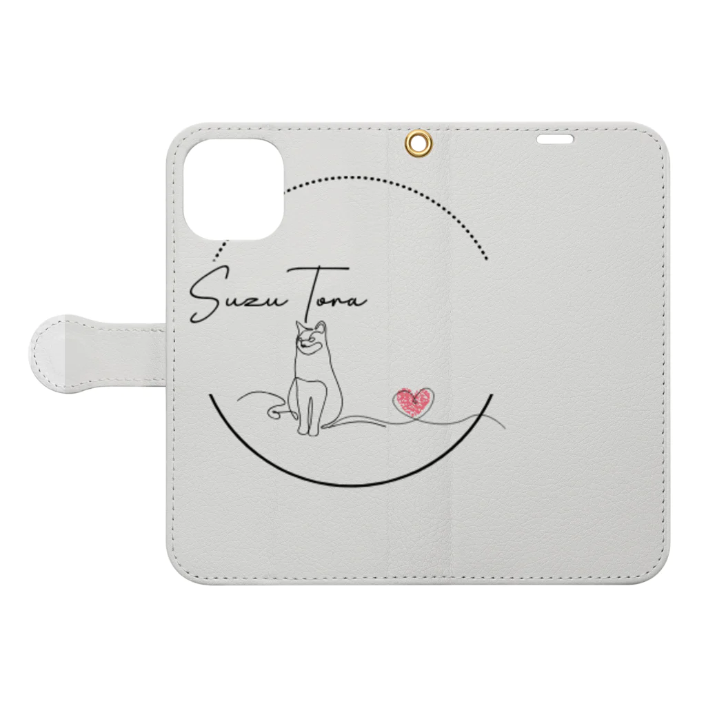 SuzuToraのSuzuTora Book-Style Smartphone Case:Opened (outside)