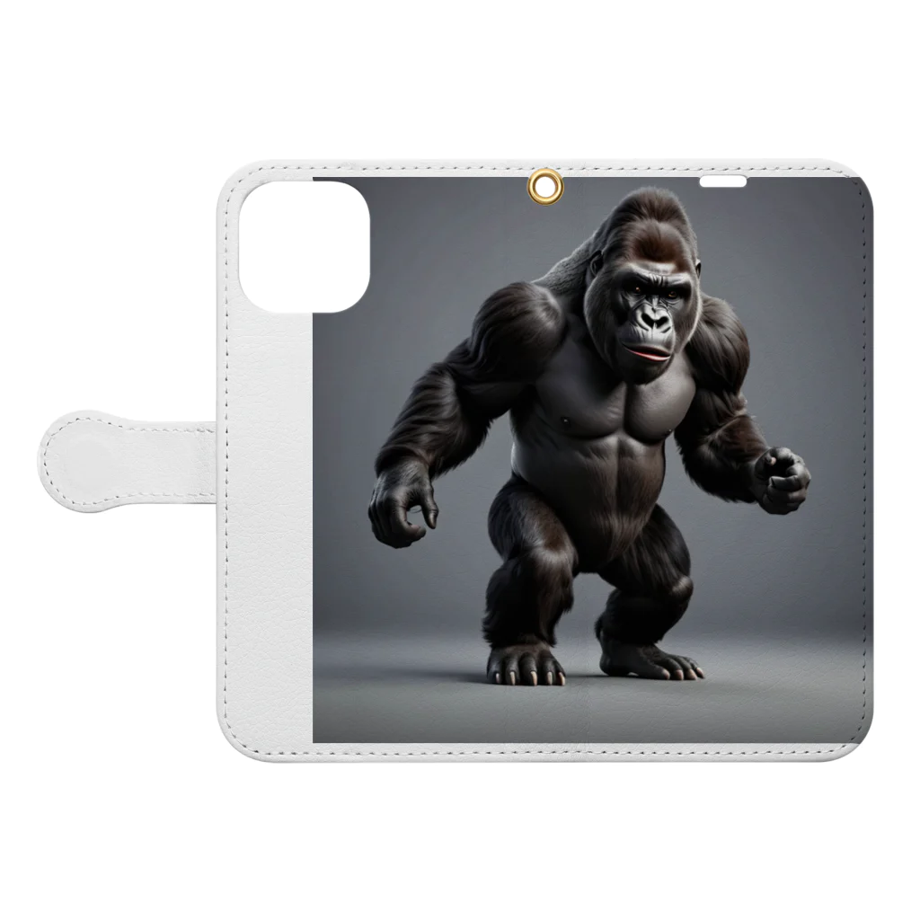 G-galleryのGORILLA Book-Style Smartphone Case:Opened (outside)