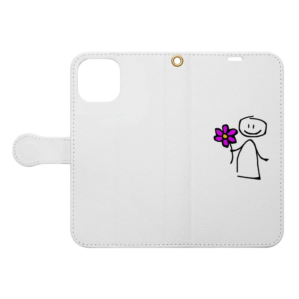 アンニュイの花プレ Book-Style Smartphone Case:Opened (outside)