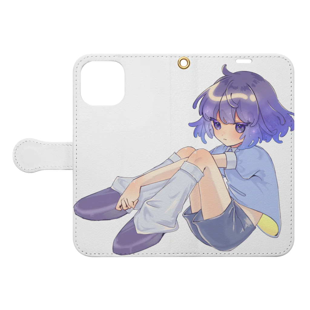 みっちゃんの女の子 Book-Style Smartphone Case:Opened (outside)