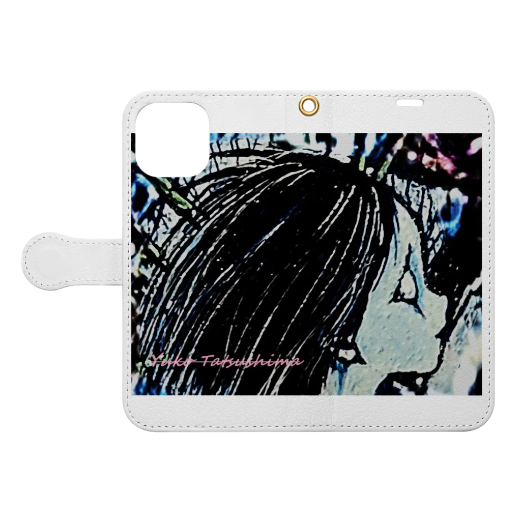 Yuko's small roomの「温室」 Book-Style Smartphone Case:Opened (outside)