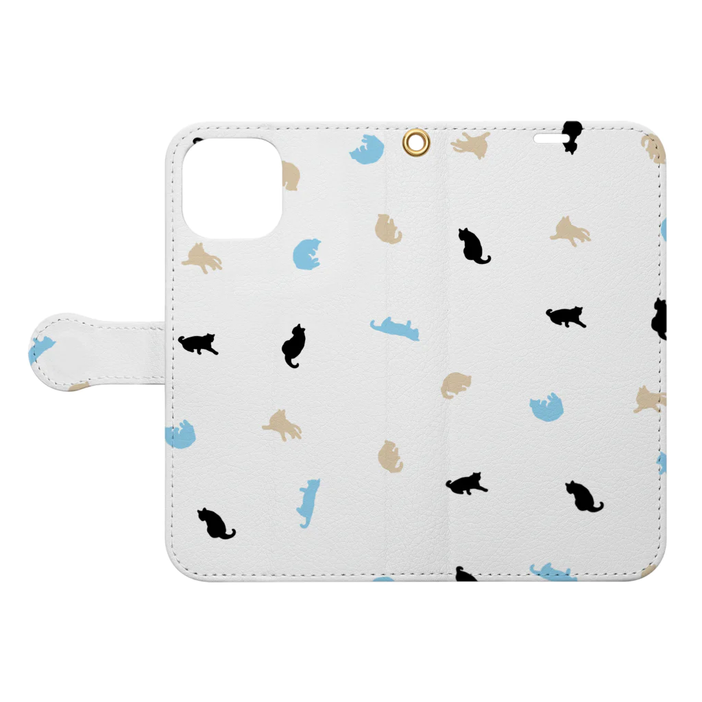 stÖnesのねこ Book-Style Smartphone Case:Opened (outside)