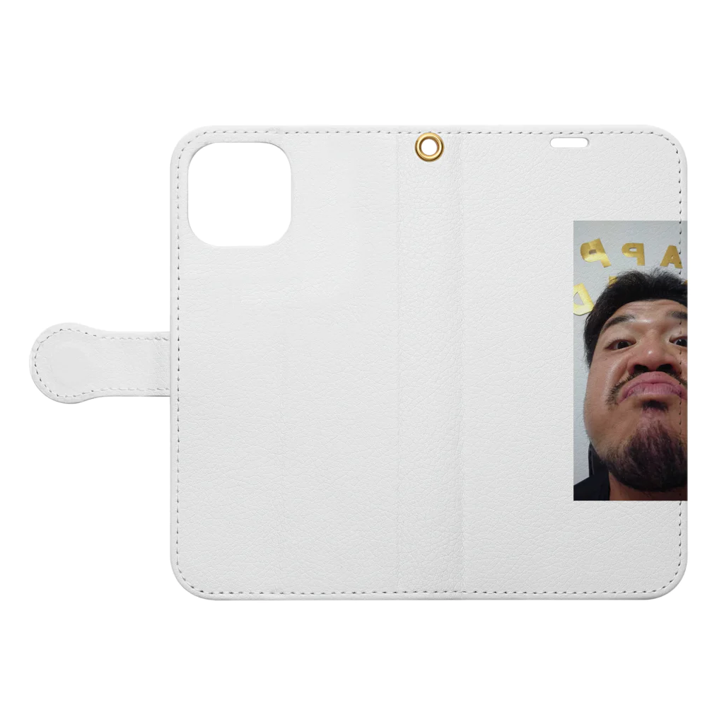 久保田大将のHIGEZURA Book-Style Smartphone Case:Opened (outside)