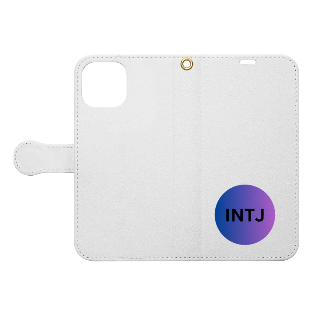 YumintjのINTJ - 建築家 Book-Style Smartphone Case:Opened (outside)