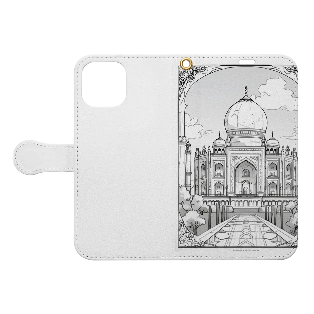 ZZRR12の宮殿 Book-Style Smartphone Case:Opened (outside)