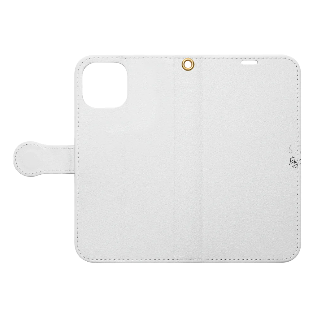 kokin0のよく使うギャグ５　６、７、８、９、唐辛子 Book-Style Smartphone Case:Opened (outside)