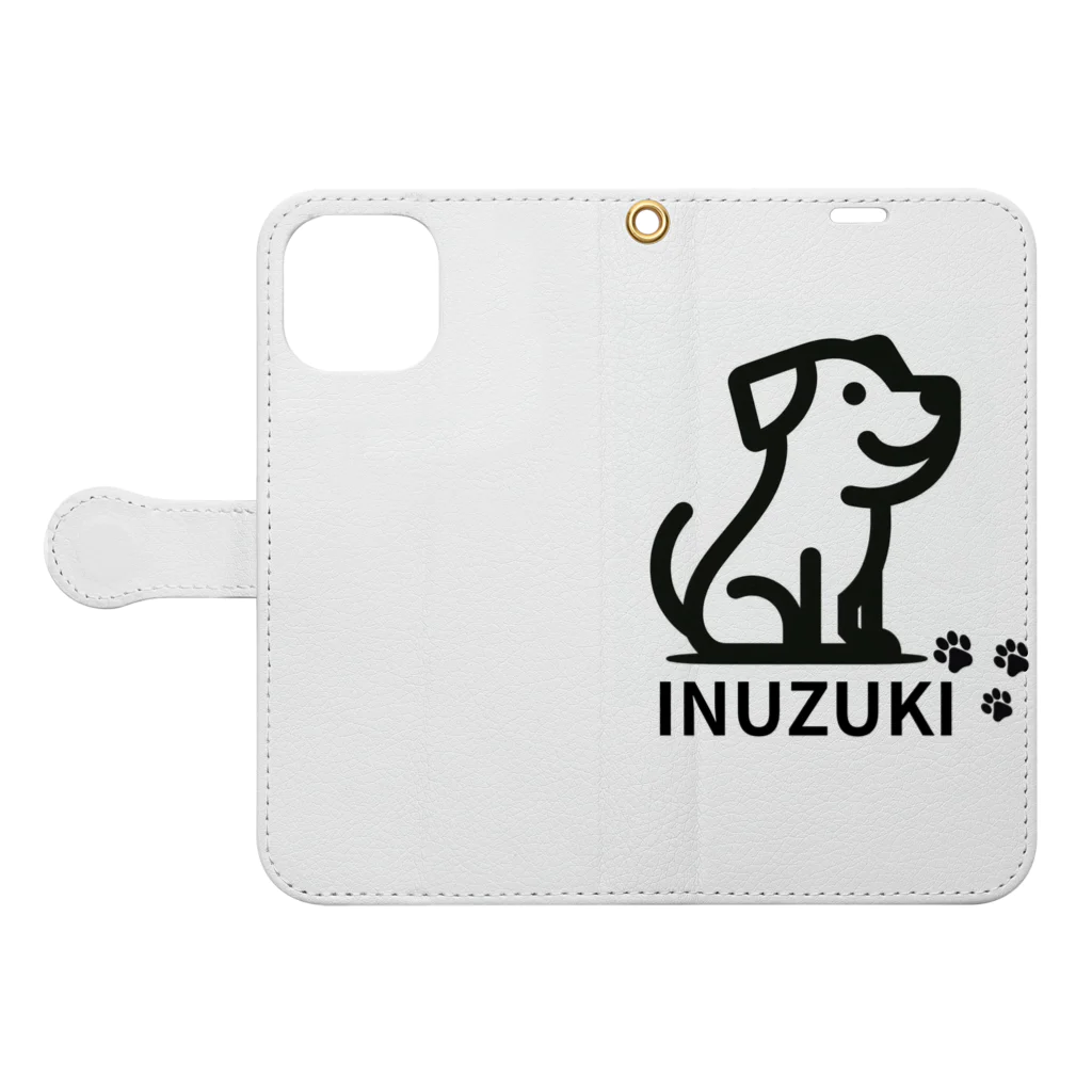 さんりんごのINUZUKI2 Book-Style Smartphone Case:Opened (outside)