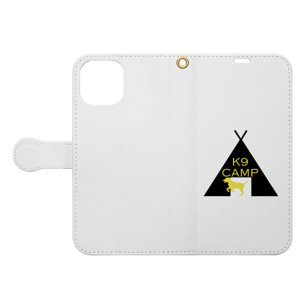 K9 LOVERSのK9 CAMP Book-Style Smartphone Case:Opened (outside)