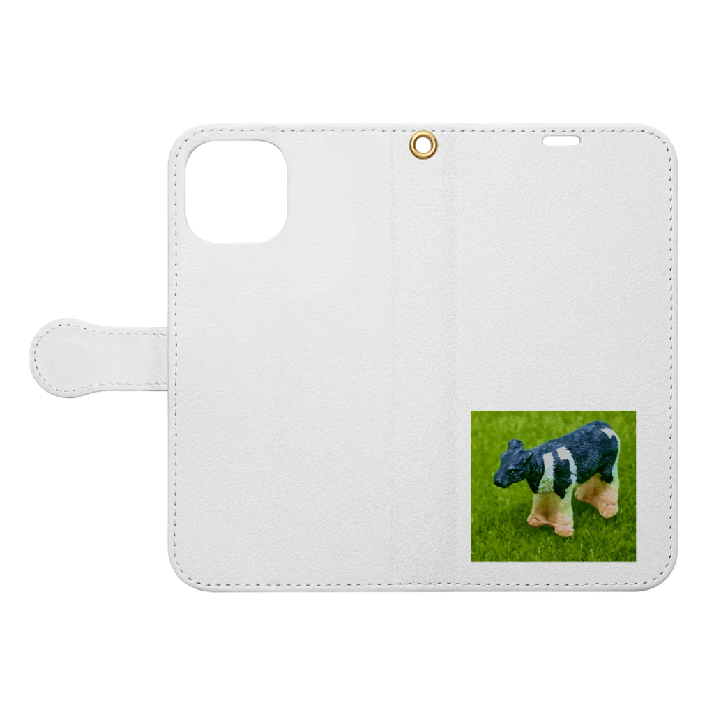 コナカマ通販SUZURI支店のCOW-2021 Book-Style Smartphone Case:Opened (outside)